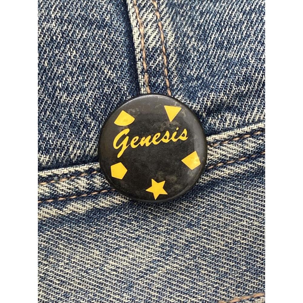 Genesis Button Badge Pin Pinback Phil Collins Concert Tour Promo #374 British